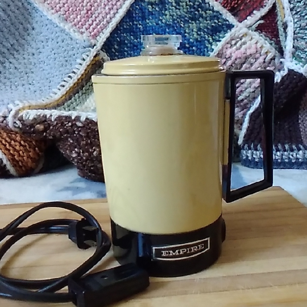 Yellow Electric Coffee Percolator - Yellow